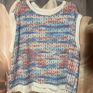 Colorful Knit Sleeveless Top